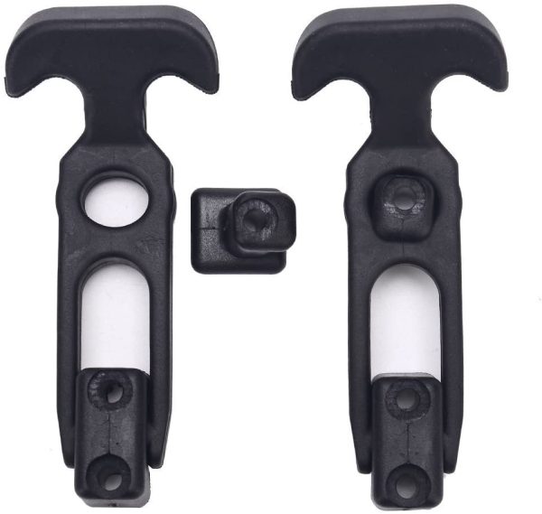 COOLOGIN Rubber Flexible T-Handle Hasp Draw Latch for Tool Box, Cooler, Golf Cart or Engineering Machine Hood (2 Pack) - Image 5