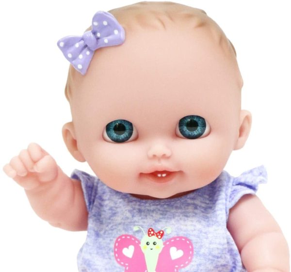 JC Toys 16936C Lil Cutesies All Vinyl Washable Doll Baby Doll, Blue Eyes Lulu