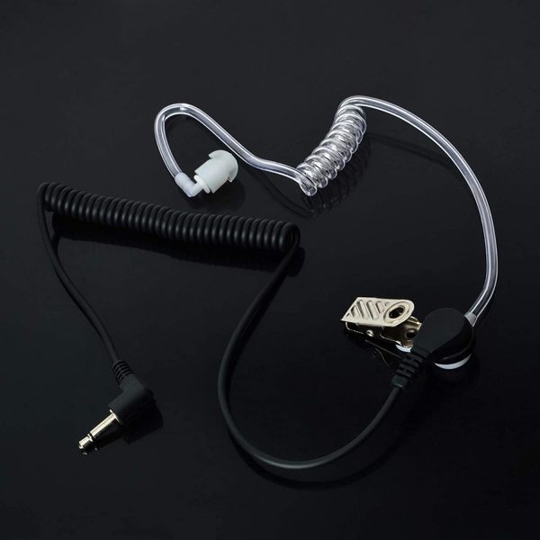 3.5mm 1 Pin Earpiece Covert Acoustic Tube Earpiece Listen/Receiver Only Headset for Motorola/Speaker Mic