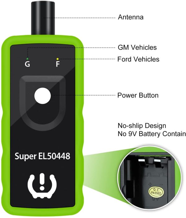 TPMS Relearn 2in1 Tire Pressure Monitor Sensor Super EL50448 for GM and Ford TPMS Tire Reset Tool OEC-T5 - Image 4