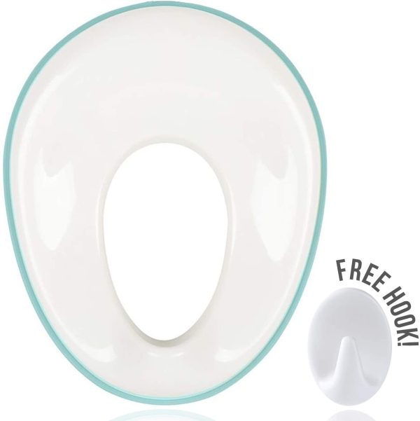 Jool Baby Products Potty Training Seat - Fits Round & Oval Toilets Includes Free Storage Hook (Aqua) - Image 2