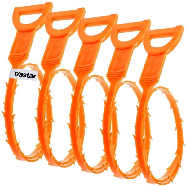 5 Pack Drain Snake Hair Drain Clog Remover Cleaning Tool - Image 6