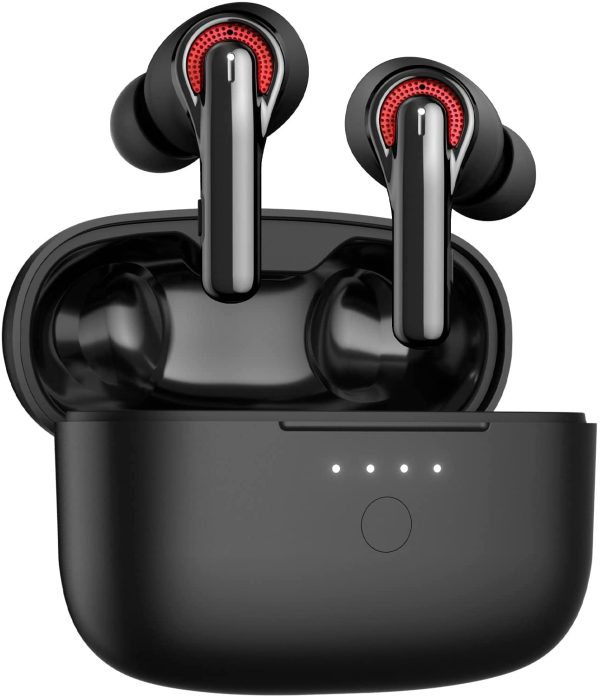 [Upgraded Version]2022 Wireless Earbuds,  Qualcomm QCC3040 Bluetooth 5.2, 4 Mics CVC 8.0 Call Noise Reduction 50H Playtime Clear Calls Volume Control True Wireless Bluetooth Earbuds Headphones, FlyBuds C1 Black - Image 5