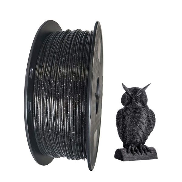 Marble PLA Black 3D Printer PLA Filament 1.75 mm 1KG (2.2lbs) 3D Printing Material Sparkle Black Stone Rock CC3D PLA - Image 4