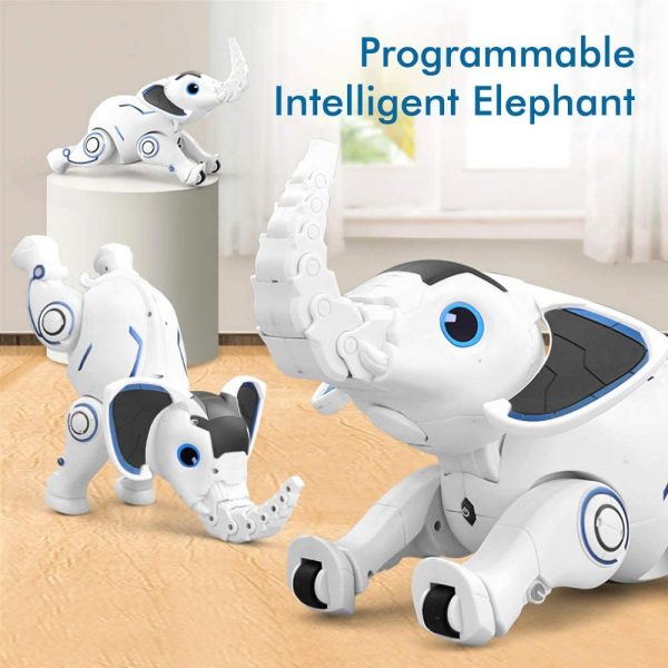 WomToy Remote Control Robot Elephant Toy, RC Robotic Elephant Toys Singing Dancing Interactive Children Toy Early Educational Imitates Animals for Boys&Girls, Christmas Gifts for Kid Age 1-12 Years Old - Image 4