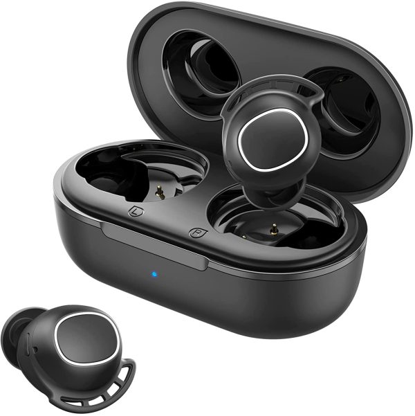 Wireless Earbuds, Bluetooth Headphones Sport, Wireless Earphones Punchy Bass w/Typc-C/25Hrs Playtime/IPX8 Waterproof/Noise Cancellation for Running, Jogging, Gift, Black (Black) - Image 4