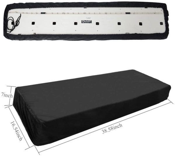 Xcellent Global Piano Keyboard Dust Cover for 61-Key Keyboard with Elastic Cord HG269 - Image 4