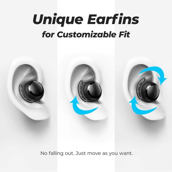 Wireless Earbuds,  100H Playtime Bluetooth 5.0 IPX8 Waterproof Touch Control Ture Wireless Bluetooth Earbuds with Mic Earphone in-Ear Deep Bass Built-in Mic Bluetooth Headphones, Flybuds 3 - Image 4