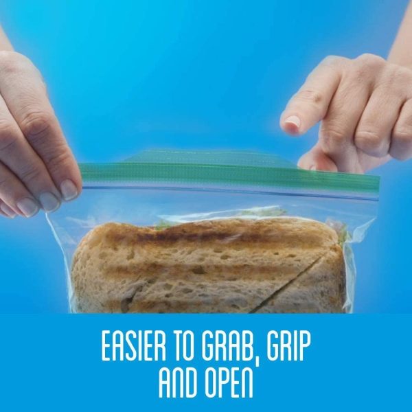 Ziploc Snack and Sandwich Bags for On-The-Go Freshness, Grip 'n Seal Technology for Easier Grip, Open and Close, 90 Count - Image 3