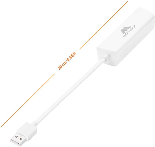 USB Ethernet (LAN) Network Adapter Compatible with Laptops, Computers, and All USB 2.0 Compatible Devices Including Vista/XP, Windows 7 to 11, All Mac OS X, OS X, and macOS by - Image 3