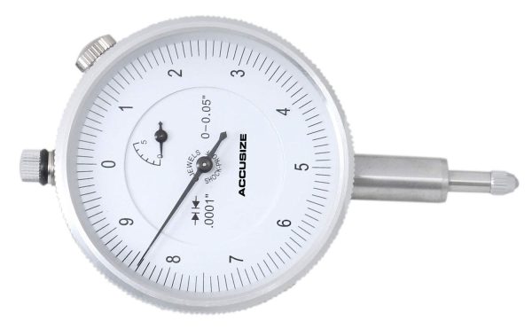 Accusize Industrial Tools 0-0.05'' x 0.0001'' Dial Indicator, AGD2 Style, with Back Lug, P900-S097 - Image 6