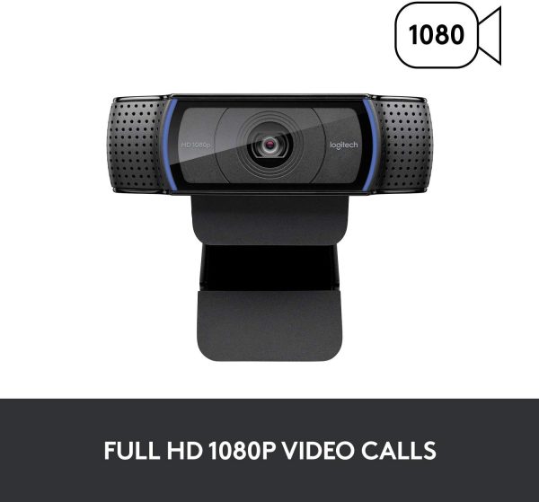 C920x HD Pro Webcam, Full HD 1080p/30fps Video Calling, Clear Stereo Audio, HD Light Correction, Works with Skype, Zoom, FaceTime, Hangouts, PC/Mac/Laptop/MacBook/Tablet - Black - Image 8