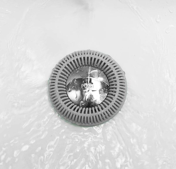 TubRing The Ultimate Tub Drain Protector Hair Catcher/Strainer/Snare, Regular - Grey - Image 3