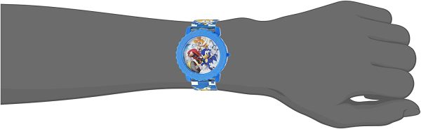 Sonic the Hedgehog Kid's Quartz Watch with Plastic Strap, Blue, 17.75 (Model: SNC4028) - Image 4