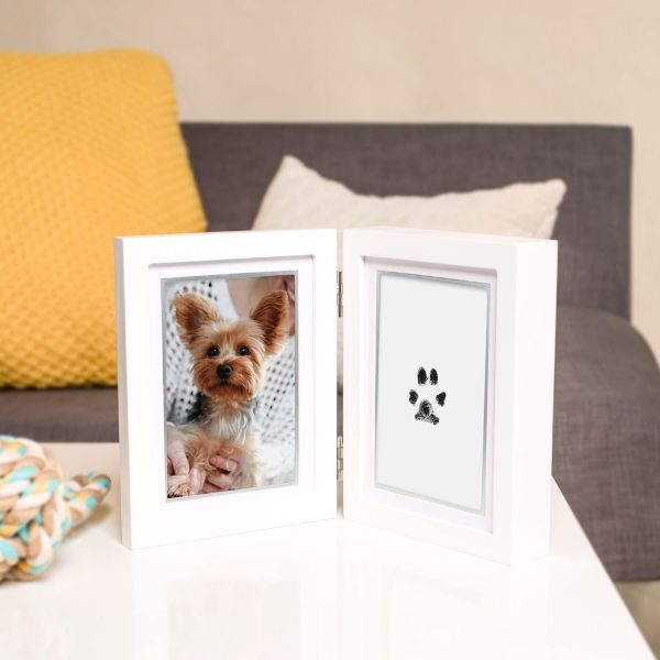 Pearhead Pet Pawprint Clean Touch Ink Kit Desk Photo Frame, for The Pet Lover, Dog Or Cat Owner - Image 8