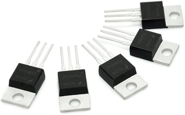 RFP30N06LE 30A 60V N-Channel Mosfet TO-220 ESD Rated for Arduino (Pack of 5pcs) EK1658