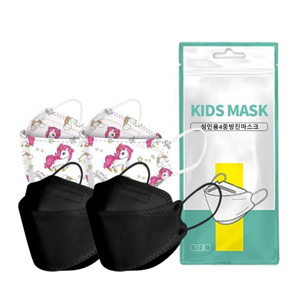 80PCS Kids Disposable Face_Mask Children 3Ply Earloop Breathable Kids Face_Mask Outdoor School Supplies Boys Girls (A) - Image 3