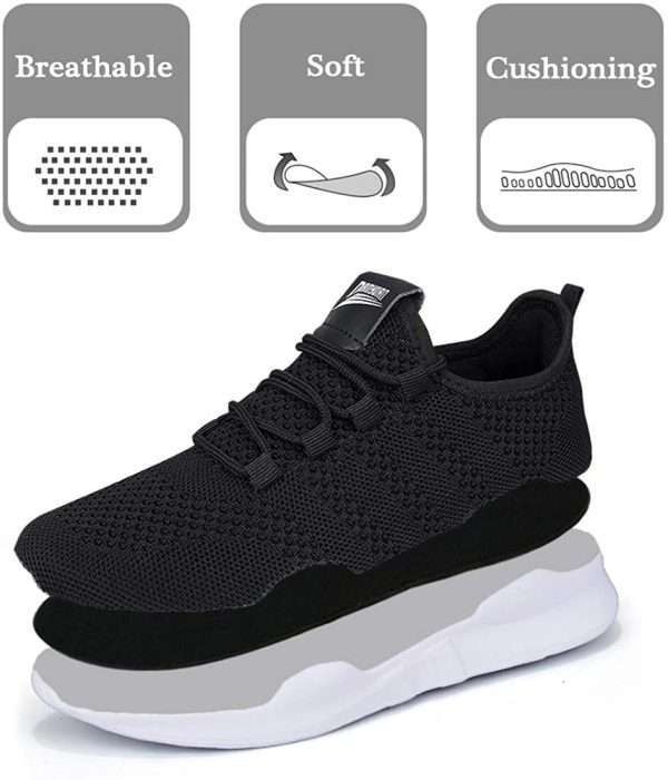 DaoLxi Womens Running Tennis Walking Shoes Fashion Sneakers Non Slip Resistant Platform Workout Slip on Casual Working Athletic Gym Sport Shoes for Jogging Hiking and Trail - Image 5