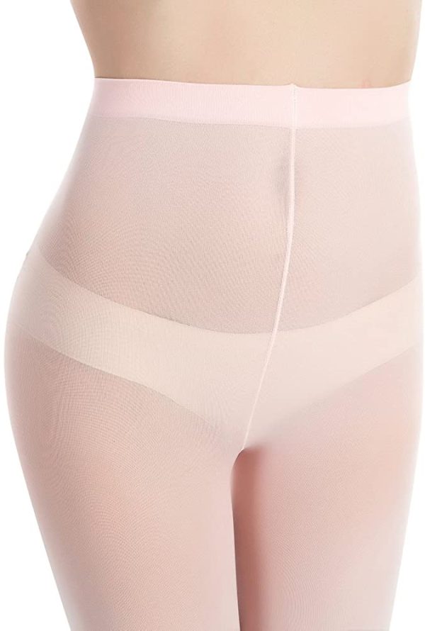 MANZI 1-3 Pairs Girls' Pro Ballet Tights Ultra Soft Transition Convertible Dance Tights - Image 3