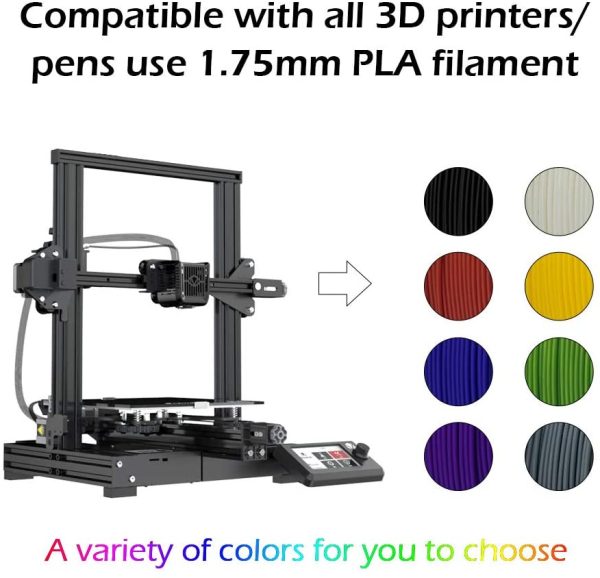 VOXELAB 3D Printer Filament, 1.75mm PLA Pro (PLA+)/PETG Pro Filament, Dimensional Accuracy +/- 0.02 mm, 3D Printing Material 1kg/ Spool (4 Colors Bundle) - Image 5