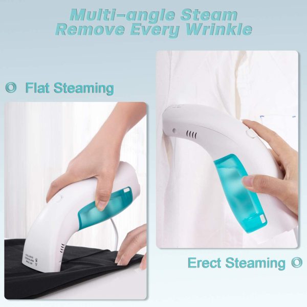 Portable Handheld Clothes Steamer,  Steamer for Clothes, 25 Second Fast Heat-up Travel Powerful Steamer Wrinkle Remover, Clean, Sterilize and Steamer Garment and Soft Fabric, for Home/Travel