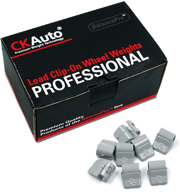 CKAuto MC-Series Coated 1/4oz, 0.25oz Lead Clip on Wheel Weights, 25Pcs/Box