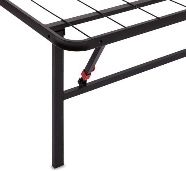 Amazon Basics Foldable Metal Platform Bed Frame for Under-Bed Storage - Tools-free Assembly, No Box Spring Needed - Queen - Image 7