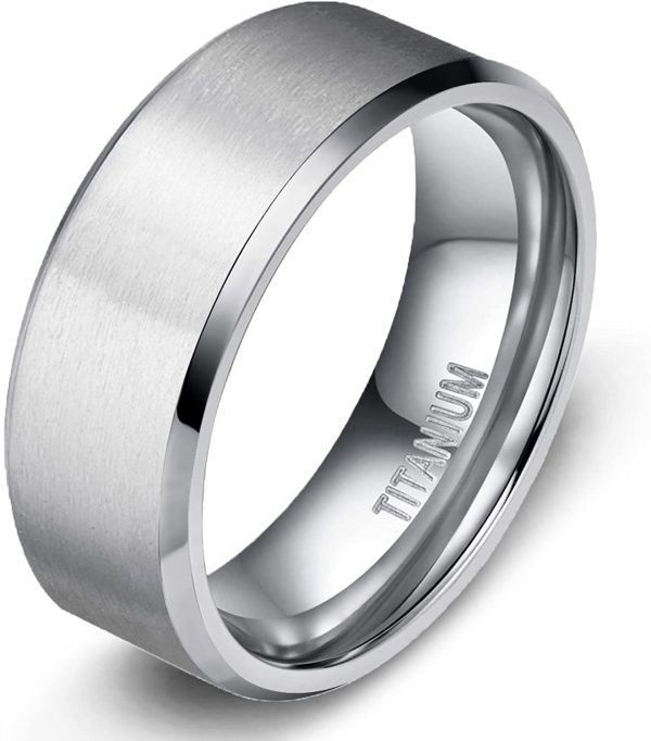 TIGRADE Titanium Rings 4MM 6MM 8MM 10MM Wedding Band in Comfort Fit Matte for Men Women - Image 5