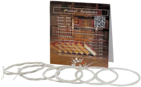 Oud Strings Set, Nylon and Silver-Plated Copper Alloy Strings for Oud Accessory Parts(11 Strings) - Image 2