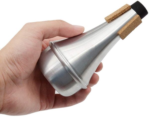 SUNTRADE Lightweight Aluminum Practice Trumpet Mute Silencer for Jazz Horn Music - Image 7