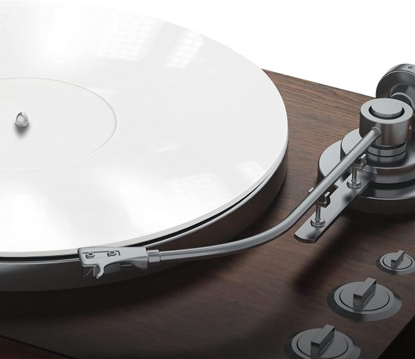 White Turntable Mat by Pro Spin ??Acrylic Slipmat for Vinyl LP Record Players ??High-Fidelity Audiophile Acoustic Sound Support for DJs ??Help Reduce Noise Due to Static and Dust - Image 3