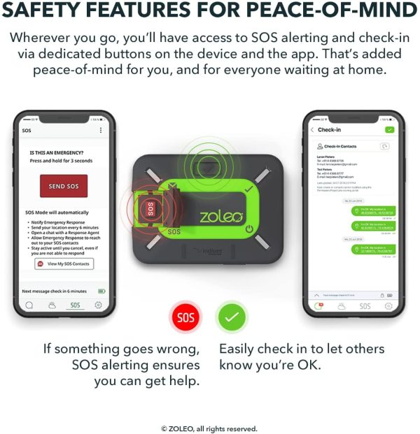 ZOLEO Satellite Communicator ?C Two-Way Global SMS Text Messenger & Email, Emergency SOS Alerting, Check-in & GPS Location ?C Android iOS Smartphone Accessory - Image 8