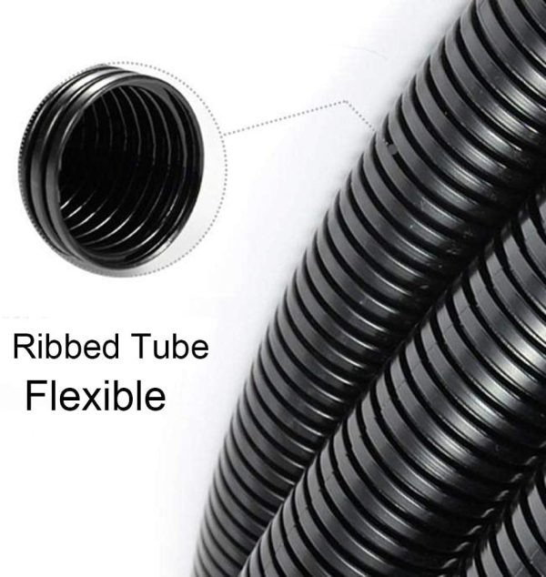 10FT 1" Wire Loom Split Tubing Auto Wire Conduit Flexible Cover - Image 3