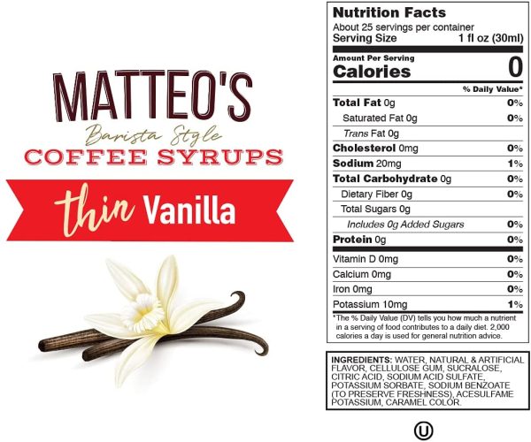 Sugar Free Coffee Flavoring Syrup, Vanilla, Delicious Coffee Syrup, 0 Calories, 0 Sugar Coffee syrups, Keto Friendly, 25.4 Fl Ounce - Image 5