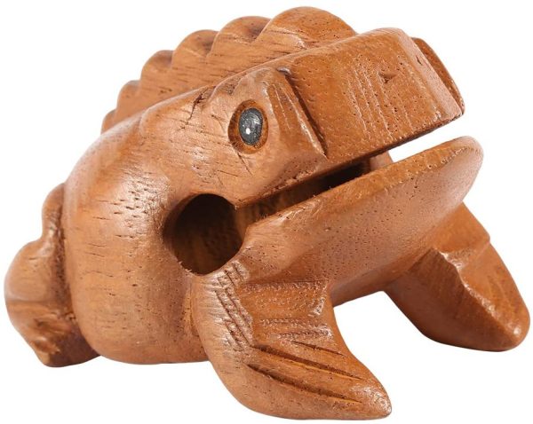 Wood Frog Guiro Rasp Thailand Hand Carved Wooden Frog Guiro Rasp Croaking Sound Toy Musical Instrument Tone Block Natural Finish Five sizes(#1) - Image 6