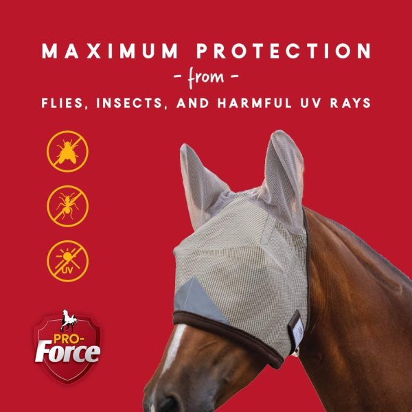 Manna Pro Pro-Force Fly Mask with Ears - Image 7