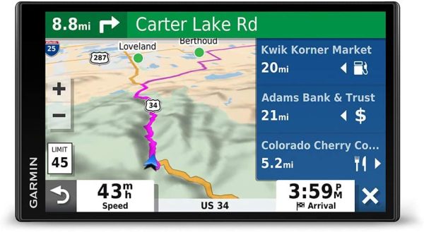 Garmin DriveSmart 65 & Traffic: GPS Navigator with a 6.95?? Display, Hands-Free Calling, Included Traffic alerts and Information to enrich Road Trips - Image 4