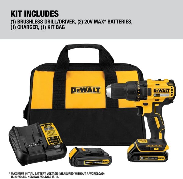 Dewalt Brushless DEWALT DCD777C2 20V Max Lithium-Ion Compact Drill Driver - Image 4