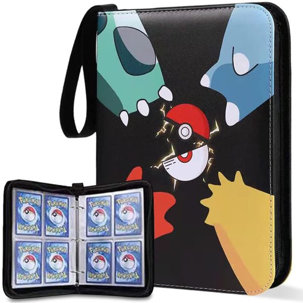 4 Pocket Trading Card Binder, Card Collector Album Holder Fits 400 Cards with 50 Removable Sheets, Carrying Case Binder Book Folder Organizer for Boys and Girls - Image 5