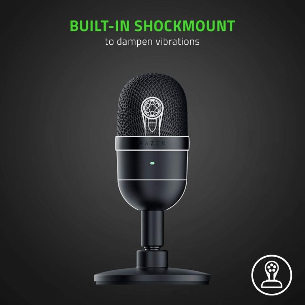 Seiren Mini USB Streaming Microphone: Precise Supercardioid Pickup Pattern - Professional Recording Quality - Ultra-Compact Build - Heavy-Duty Tilting Stand - Shock Resistant - Classic Black - Image 7