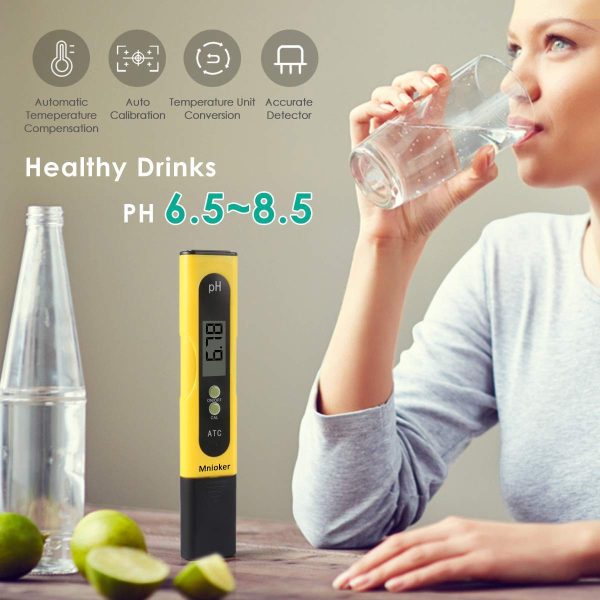 PH Meter Digital Water Quality Tester, Testing Range 0.00-14.00 Ph Great for Household Drinking, Pool and Aquarium High Accuracy Pen. - Image 5