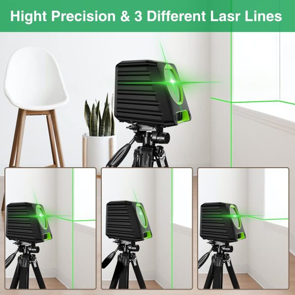 Laser Level Self-Leveling150ft/45m Outdoor Cross Line Laser, Selectable Laser Lines with Pulse Mode,Level with Vertical Beam Spread Covers of 150??,360??Magnetic Base and Battery Included-BOX-1G - Image 5