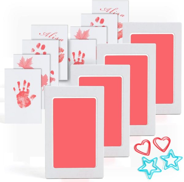 Scotamalone Baby Inkless Handprint and Footprint Ink Kits Pet Paw Print kit 4 Packs Medium Size - Image 2