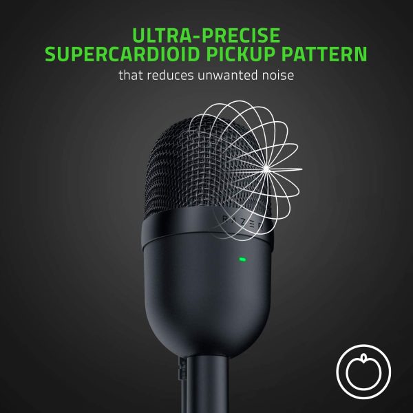 Seiren Mini USB Streaming Microphone: Precise Supercardioid Pickup Pattern - Professional Recording Quality - Ultra-Compact Build - Heavy-Duty Tilting Stand - Shock Resistant - Classic Black - Image 6