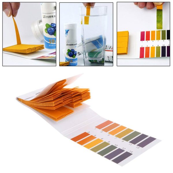 WELLiSH pH Test Strips, 1-14 Litmus Paper, Litmus pH Testing Strips for Water, Home Water Test Kit for Drinks 3 Packs(240PCS) - Image 2