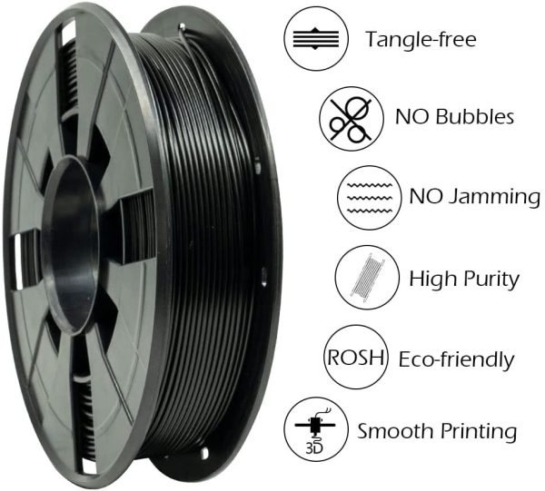 VOXELAB 3D Printer Filament, 1.75mm PLA Pro (PLA+)/PETG Pro Filament, Dimensional Accuracy +/- 0.02 mm, 3D Printing Material 1kg/ Spool (4 Colors Bundle) - Image 3