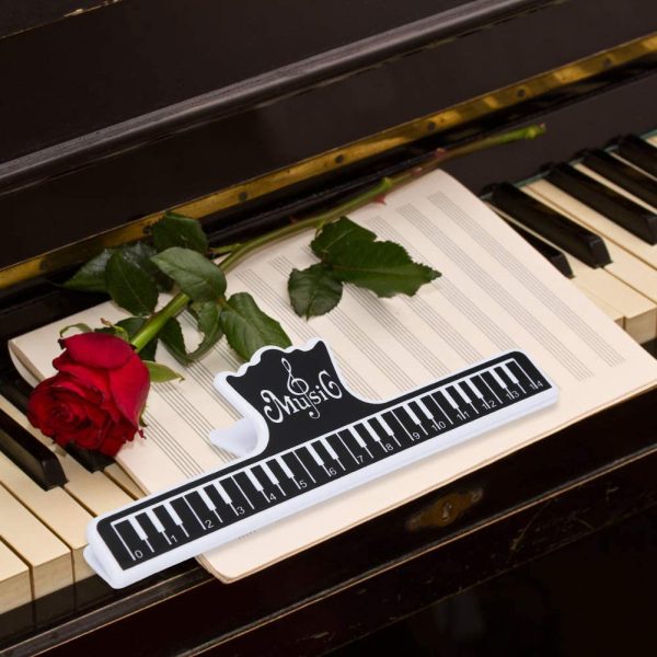 2Pcs Plastic Sheet Music Holders Page Marker Clips Piano Music Sheet Holder Musical Instrument Accessories