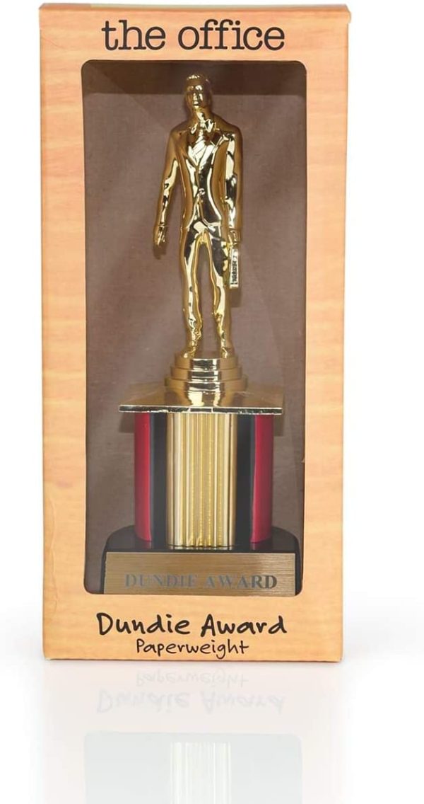 The Office Dundie Award Replica Trophy | Host Your Own The Office Dundies Awards Ceremony | Includes 6 Interchangeable Title Plates | Measures 8 Inches Tall - Image 4