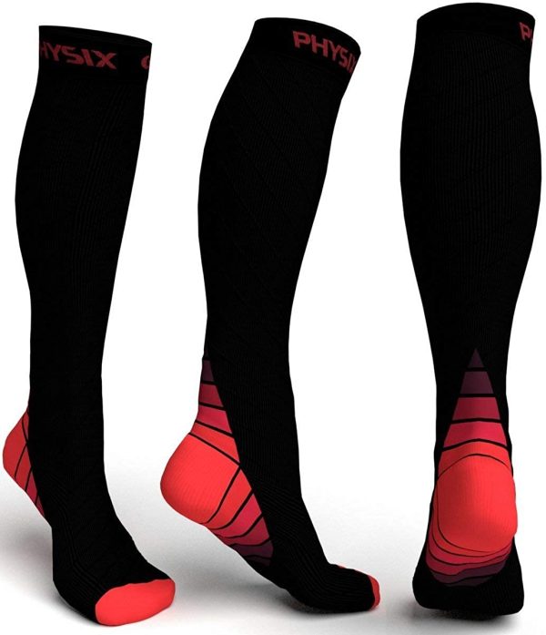 Physix Gear Compression Socks for Men & Women (20 - 30 mmhg) Boost Stamina - Image 6