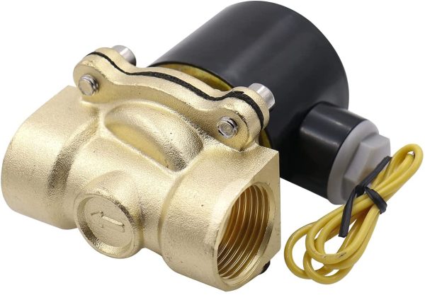 Baomain 3/4 inch DC 12V Brass Electric Solenoid Valve Water Air Fuels N/C Valve - Image 5